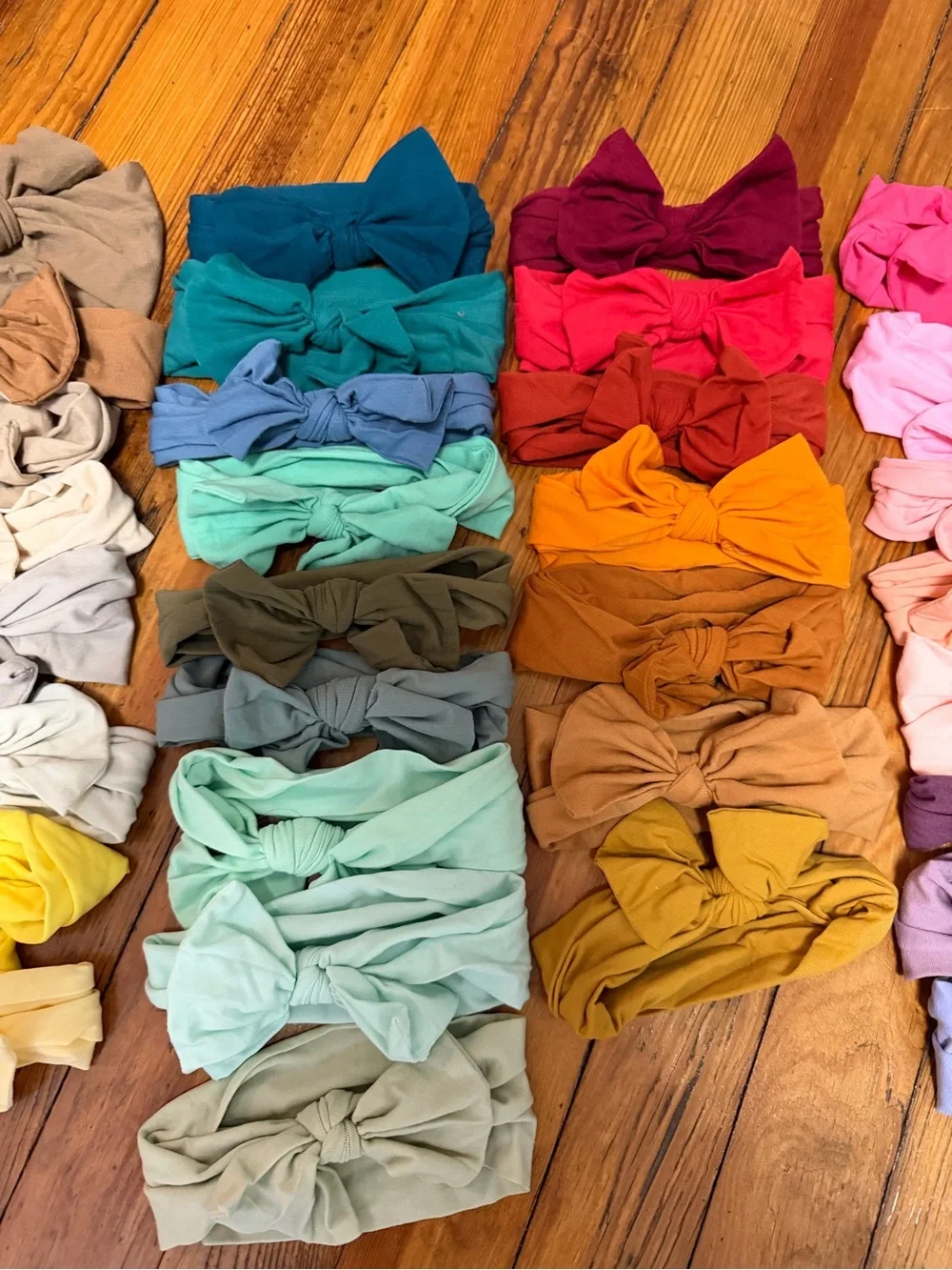 Baby Girl Nylon Bow Headbands Lot Newborn Infant Toddler 30+ Colors
